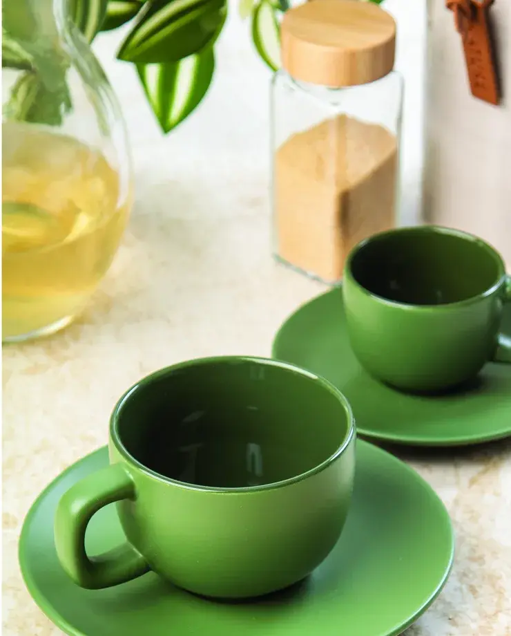Set espresso, ceașcă și farfurioară