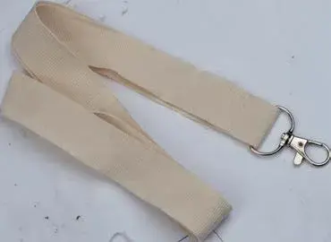Lanyard textil, bandă lată, țesătură vizibilă