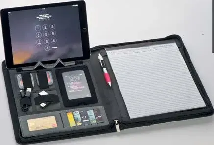 Mapă cu suport rabatabil pentru tabletă