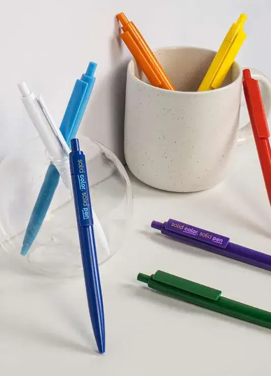 Pix retractabil din plastic, culori de campanie