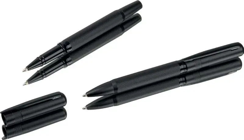 Set de scris, cutie, două piese negre mate