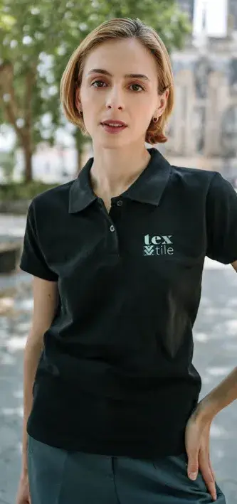 Polo, croială damă, linie damă, mânecă scurtă